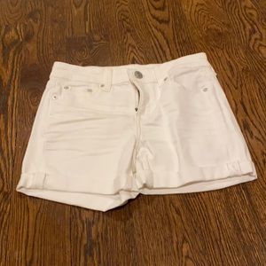 Women’s American Eagle White Jean Shorts - Size 0